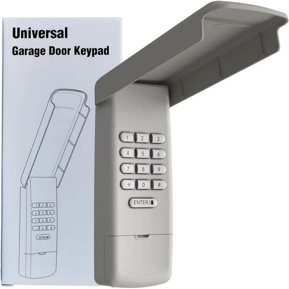 Universal Garage Door Opener Keypad Remote Wireless Keyless Keypad Compatible with Craftsman Overhead Door Wayne Dalton Opener has Learn Button or Dip Switch