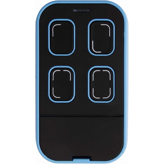 Universal Garage Door Opener Remote Cloner Universal Gate Opener Remote Cloning Homelink Programmable Learning Key Fob 4-Buttons Multi Frequency 280MHZ-868MHZ (1, Blue)