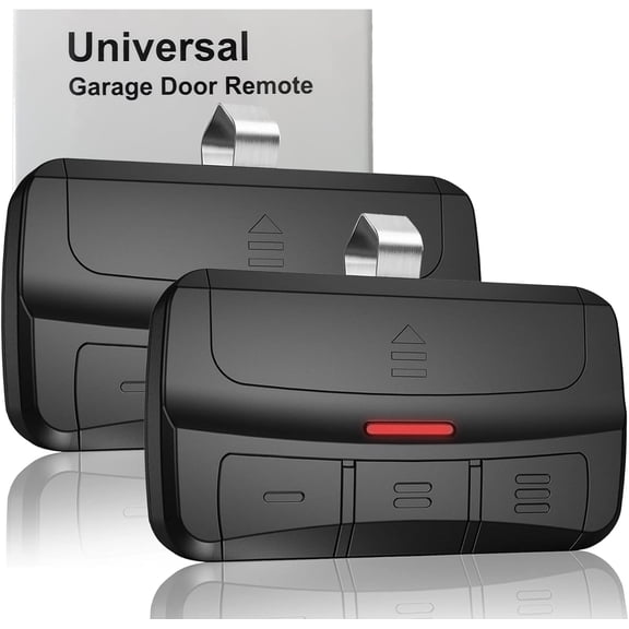 Universal Garage Door Opener Remote Compatible with Craftsman Wayne Dalton Overhead Garage Door Opener has Learn Button or Dip Switch (2 Pack)