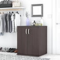 thumbnail image 1 of Universal Closet Organizer with Doors in Storm Gray - Engineered Wood, 1 of 11