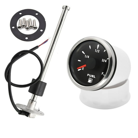 Universal Gas Fuel Level Gauge Analogue 7 Color LED Car Boat 240-33ohm For Stainless Steel Fuel Level Sensor Waterproof ,Easy Setup