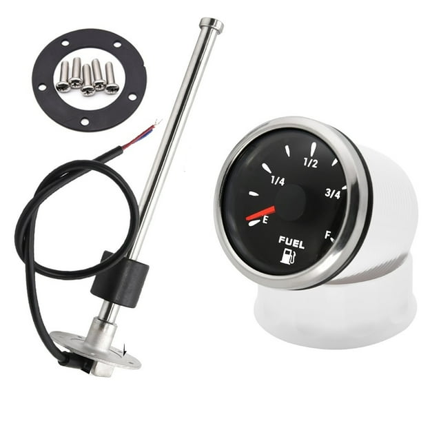 Universal Gas Fuel Level Gauge Analogue 7 Color LED Car Boat 24033ohm