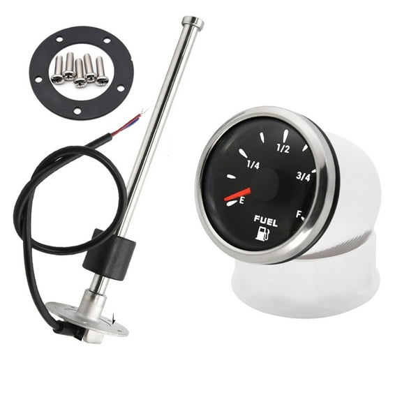 Universal Gas Fuel Level Gauge Analogue 7 Color LED Car Boat 240-33ohm For Stainless Steel Fuel Level Sensor Waterproof ,High Precision