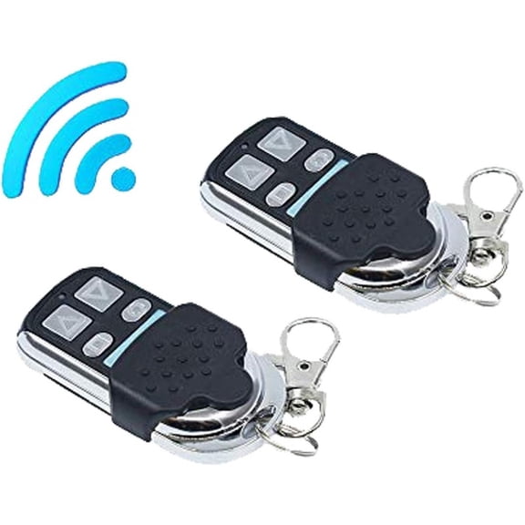 Universal Gate Remote Control Duplicator 315 MHz 4-Channel RF Transmitter Clone Suitable for Garage Doors, Gates, and Blinds (Pack of 2)