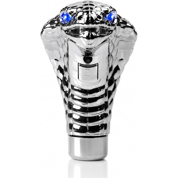 Universal Gear Shift Knob Snake Shape Shift Knob: Manual/Automatic Gear Stick Shift Knob HeadShifter Lever with LED Lights (Blue)