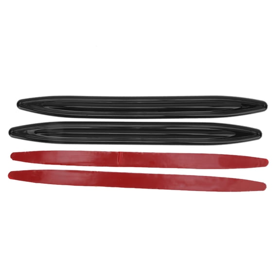 Universal Glossy Black Rubber Bumper Guard Strips Car Door Edge Protector Trim 2 Pieces / 46 Inches / 116.8 cm