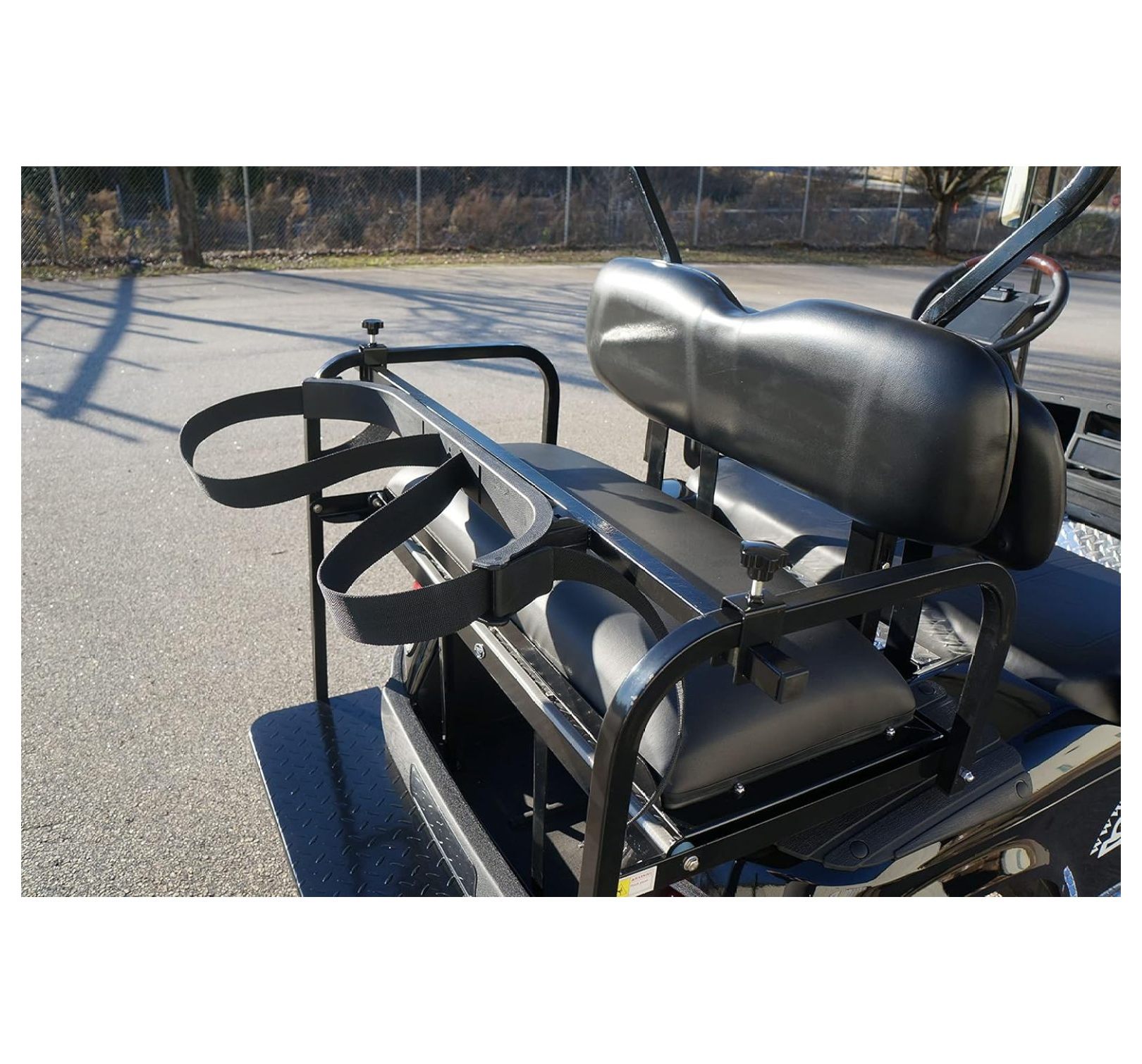 Universal Golf Cart Rear Seat Golf Bag Holder Attachment EZGO Club CAR