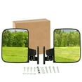thumbnail image 1 of Universal Golf Cart Side Mirrors 2-Pack, Black Rearview Mirrors, Compatible with Various Brands - Convex Safety Mirrors, with Adjustable Mounting Bracket, 1 of 5