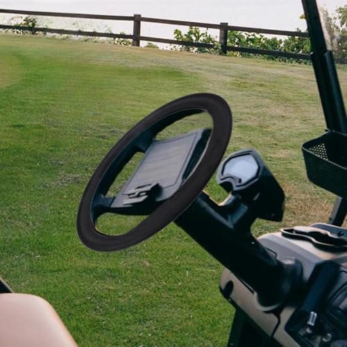 Universal Golf Cart Steering Wheel Cover Stretchable Fits 12.5 Inch to 14.5 Inch for EZGO, Yahama,RXV, Club Car Black