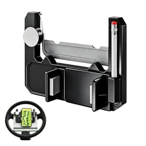 Universal Golf Cart Steering Wheel Phone Holder, 360 Rotatable Flip-Up Cell Phone Mount, Hands-Free Driving Phone Stand