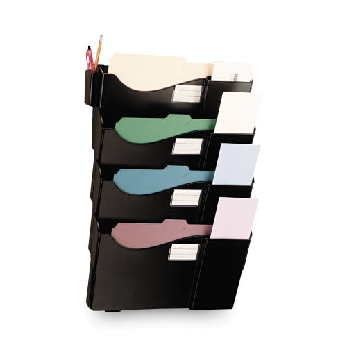 Grande Central Filing System, 4 Sections, Legal/Letter Size, Wall Mount, 16.63 Grande Central Filing System, 4 Sections, Legal/Letter Size, Wall Mount, 16.63