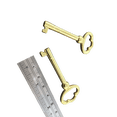 thumbnail image 1 of Universal Grandfather Clock Door Keys 2-Pack - Solid Brass Replacement Keys for Most Pendulum Mechanical Clocks, 1 of 5