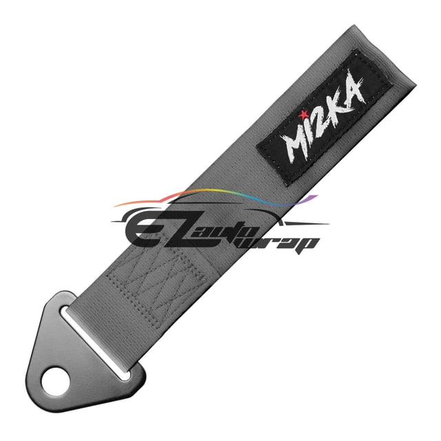 Universal Gray High Strength Racing Tow Strap For Front Rear Bumper ...