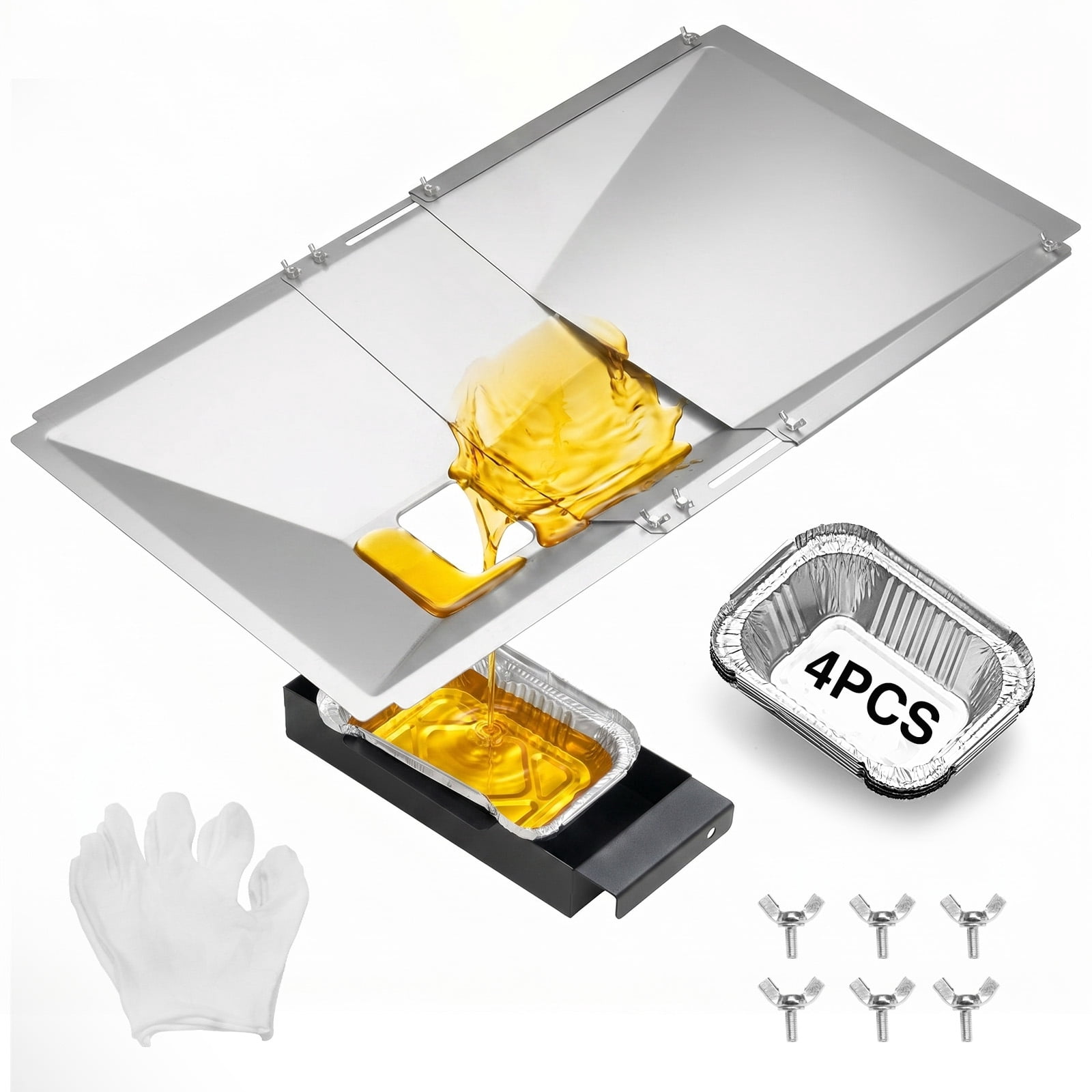 Universal Grease Tray with Catch Pan fits Nexgrill, Charbroil, Dynaglo ...