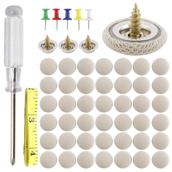 Universal Grey Grid Headliner Repair Rivet Pin Kit with Installation Tool