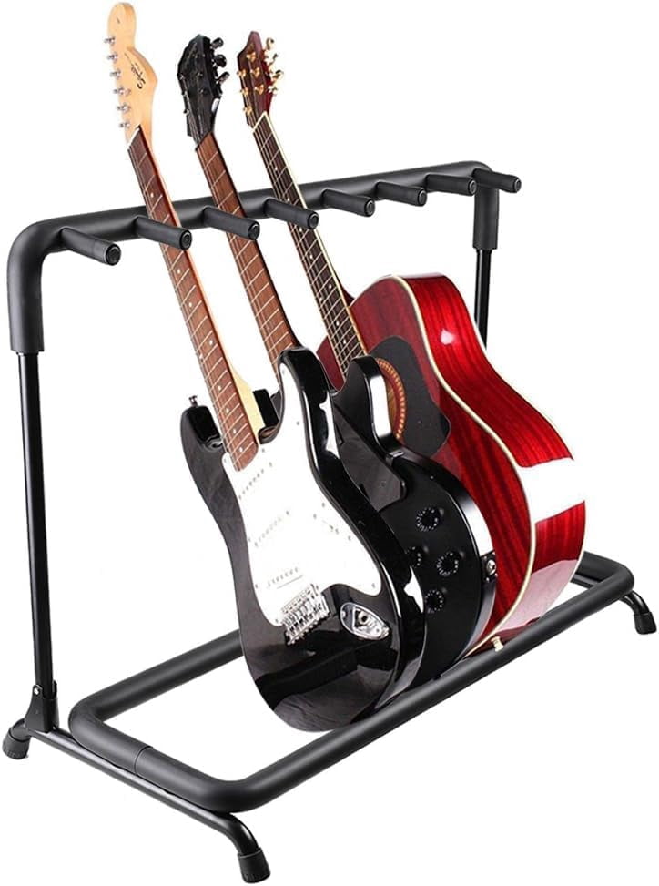Universal Guitar Rack, Electric Stand, Bass Holder, Folding Display Multi-guitar Aluminum Alloy 7 Adjustable, Lightweight
