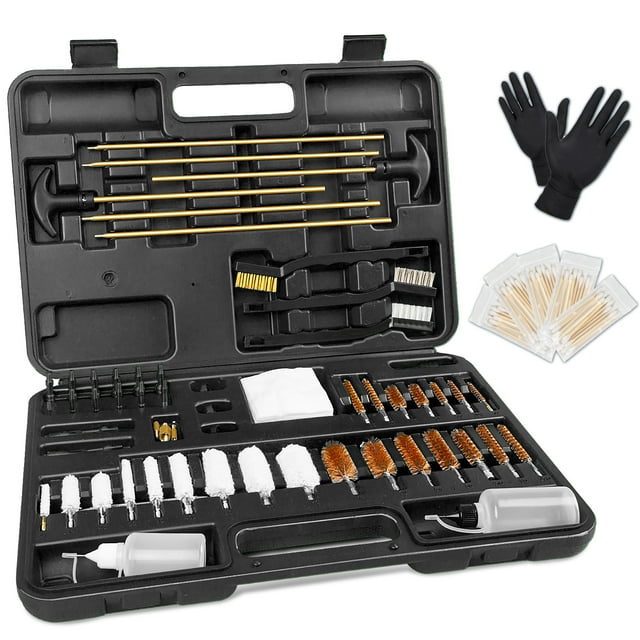 Universal Gun Cleaning Kit for All Guns with Portable Metal Brushes