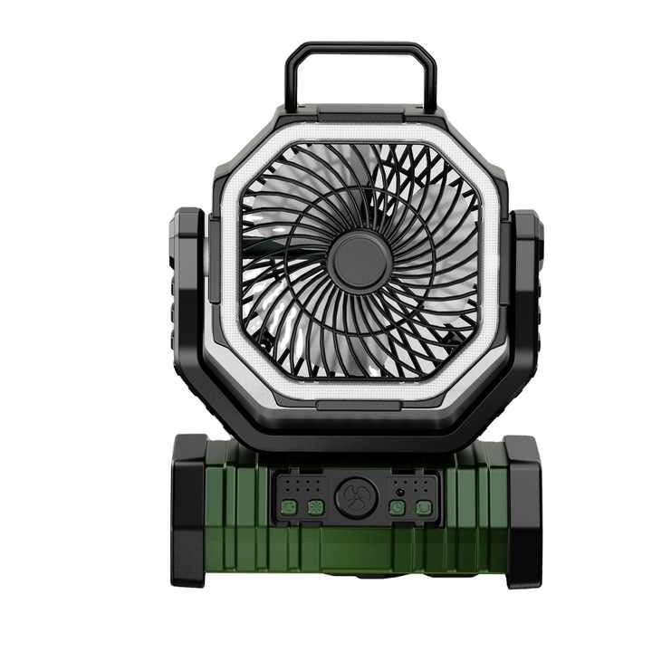 Universal HF-F6 Portable Rechargeable Outdoor Camping Fan USB Table Fan With LED Light And Power Bank For Camping Outdoor