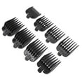thumbnail image 1 of Universal Hair Clipper Limit Combs, 8 Piece Professional Hair Guard Set, 1/8 to 1 Inch Colorful Guide Combs, Replacement Attachments for Most Hair Trimmers,Black, 1 of 7