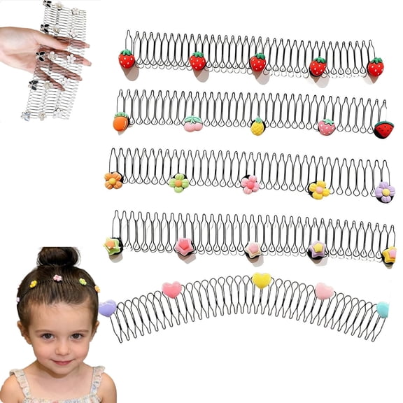 Universal Hair Comb Easy Bangs & Updos, Stretchable Invisible Hair Clips, 5-in-1 Hair Comb, Easily Conquer Messy Hairstyles, Back of the Head Broken Hair Band Elastic Hair for Women