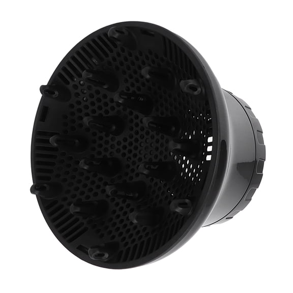 Universal Hair Dryer Diffuser Attachment Fast Drying Heat Dissipation Blow Dryer Diffuser for Curly Wavy Hair, 2.8 in / 7 cm Caliber, Black
