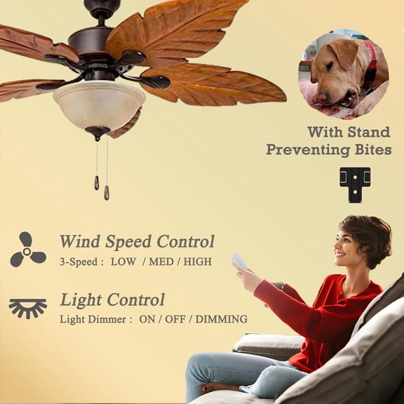 Universal Hampton Bay Ceiling Fan Remote Control Kit, Compatible with Hunter, Harbor Breeze, Hampton Bay, Home Decorators, 3-Speed & Light Dimmer, Wall Holder Mount Included