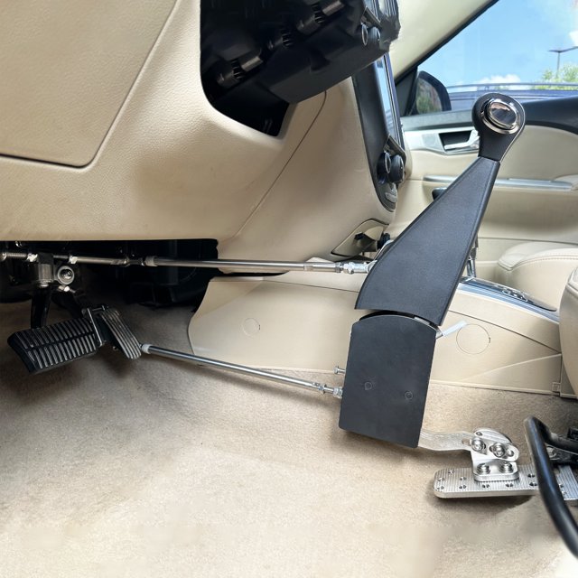 Universal Hand Controls for Disabled Drivers Handicap Driver Hand