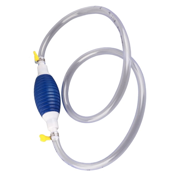 Universal Hand Siphon Pump 4.9ft for Gas Diesel Liquid Water Transfer - Portable Manual Pump 1.5m Hose