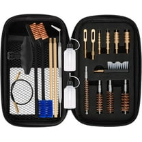 Universal Handgun Cleaning kit .22,.357,.38,9mm,.45 Caliber Pistol Cleaning Kit Bronze Bore Brush and Brass Jag Adapter