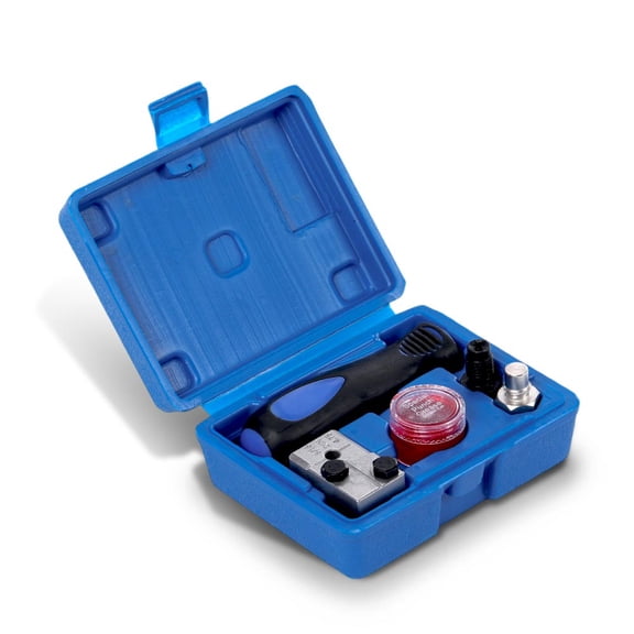 Universal Handheld Car Brake Line Flaring Tool Kit 3/16'' Double Flare + Storage
