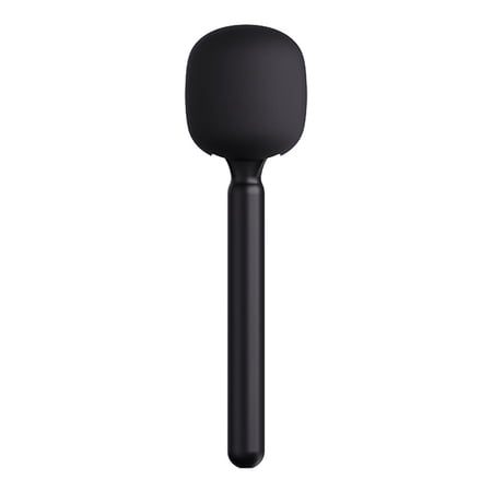 Universal Handheld Microphone Handle Adapter for Interview and Podcasting with Flag Station and Windproof Foam