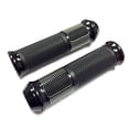 thumbnail image 1 of Universal Handlebar Grips 7/8" (22mm) Aluminum Soft Rubber Motorcycle Scooter - Flat End - BLACK, 1 of 5