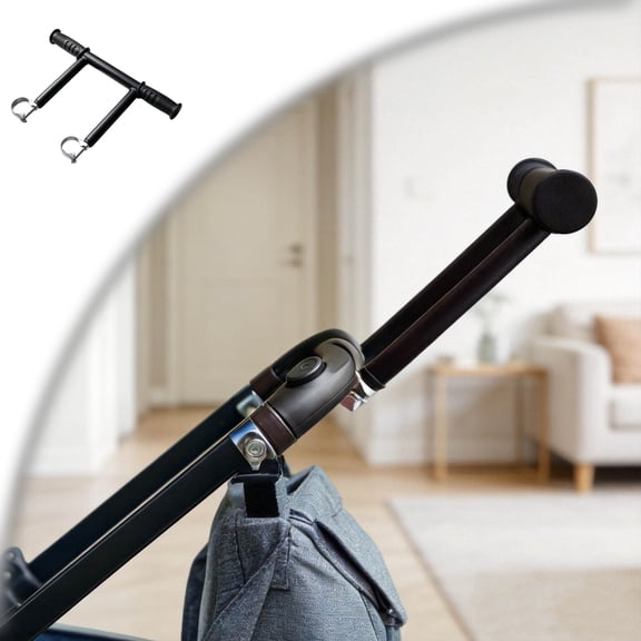 Universal Handlebars Extender, Easy to Install Metal Pushchair Extension Armrest for Pushchair Accessory