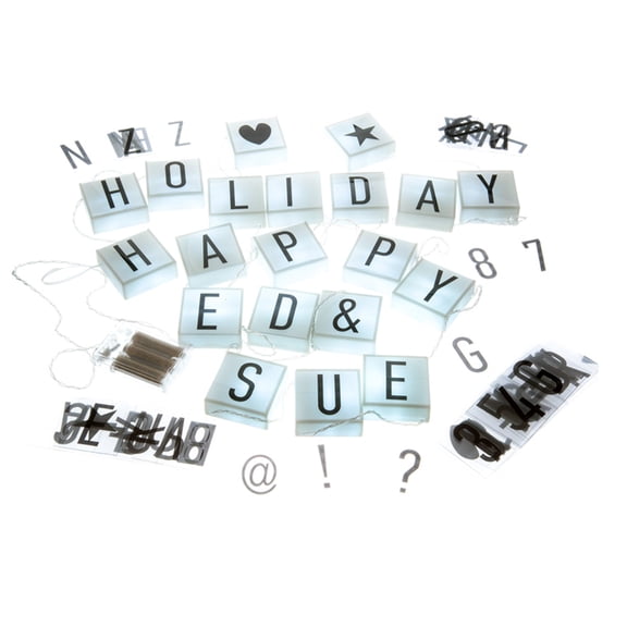 Universal Hanging Cinema String Light Boxes With 90 Characters - 20 Light Boxes