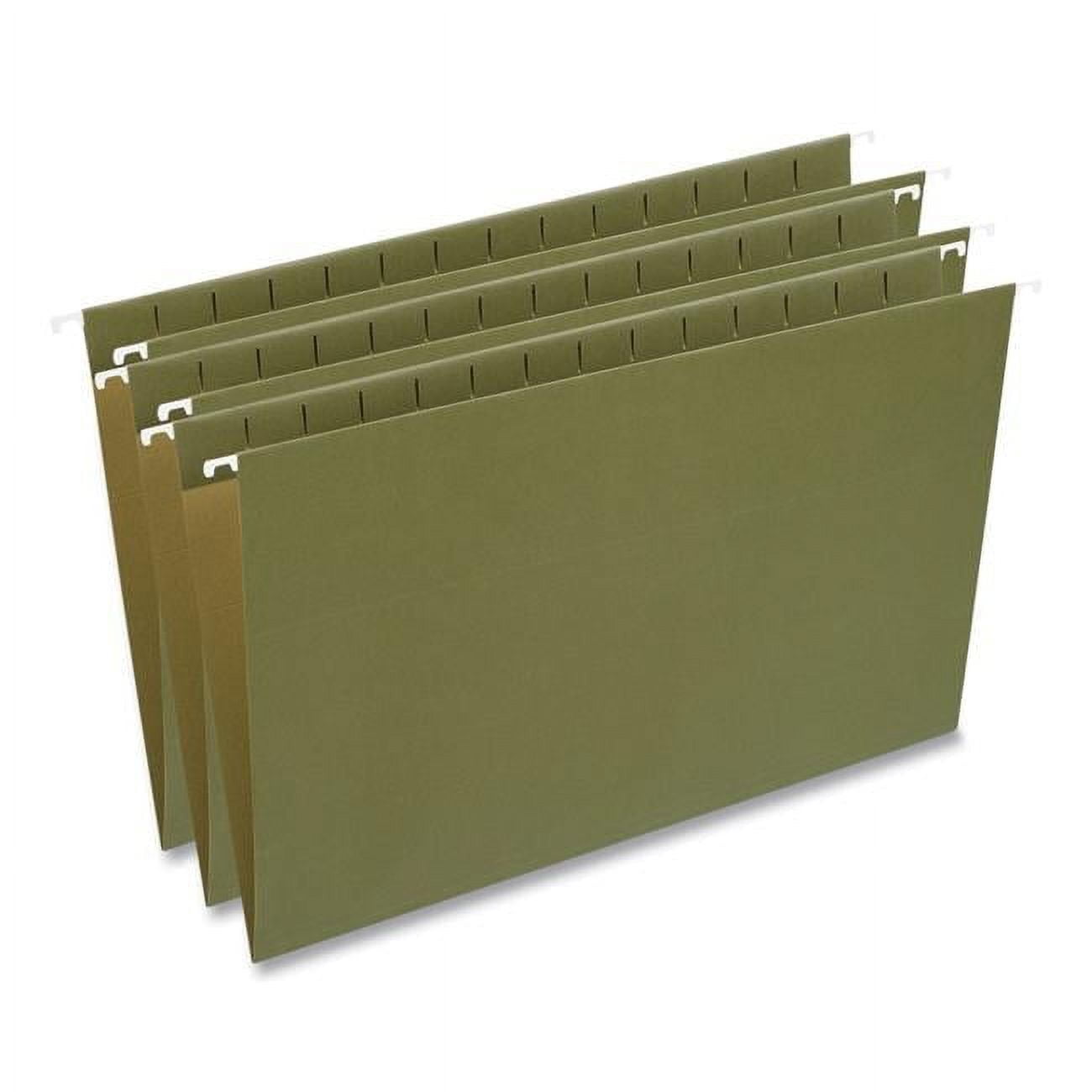 Walmart Saving of  Universal  Hanging File Folders - Legal Size - 1-5-Cut Tabs - Standard Green - Pack of 50