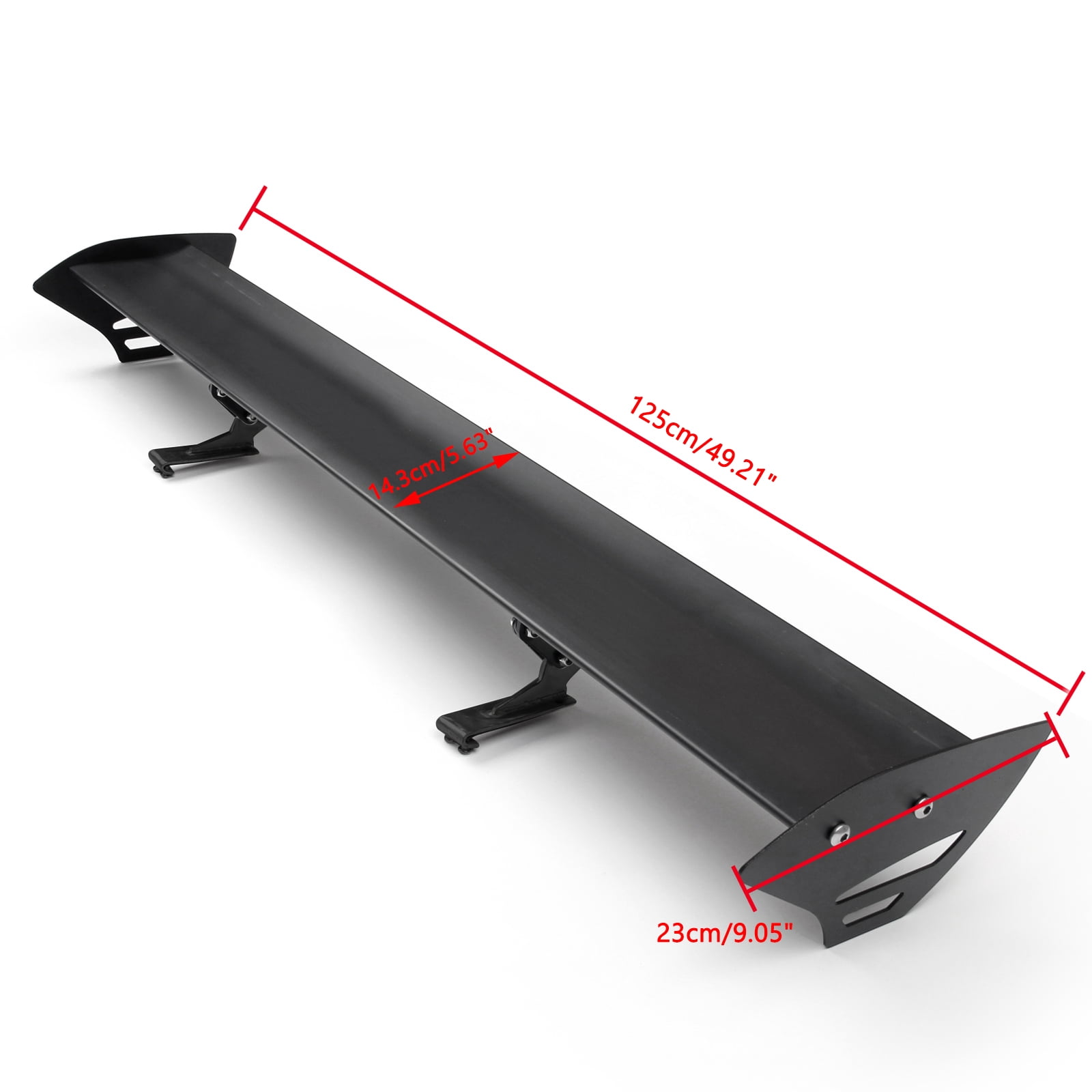 Universal Hatch Aluminum GT Rear Trunk Wing Racing Spoiler With Red ...