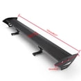thumbnail image 1 of Universal Hatch Aluminum GT Rear Trunk Wing Racing Spoiler With Red Light B #D2, 1 of 5