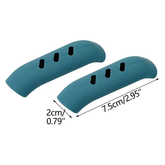 Universal Heat Resistant Pot Handle Covers | Anti-Scald Silicone Grips for Frying Pans & Iron Pots | High Temp Protection Up to 250°C | Set of 2 Insulating Pot Ear Covers
