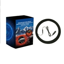 Universal Heated Steering Wheel Cover For Cars 12 Volt Operation 15 Inches Size Soft Polyester Fabric For Winter Warmth And Comfort This Steering Wheel Heater Is Easy To Install And Fits M