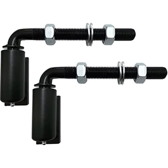 Universal Heavy Duty 5/8" J-Bolt Gate Hinge Steel Pivot Hinge Welded Hinge for Welding on Larger Iron or Steel Gates, Adjustable 5" Long Bolts Ball Bearing (Sold as Pair)$$Tools & Hardware Other