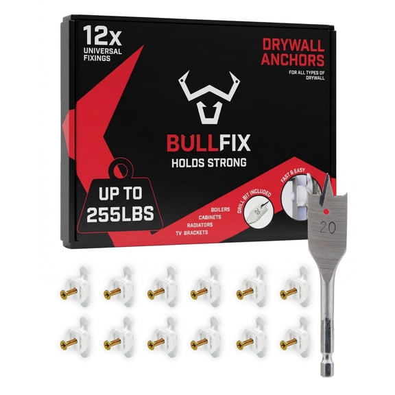 Universal Heavy Duty Drywall Anchors - 96 Pack, Holds up to 255lbs, Heavy Duty Wall Anchors for Drywall for Stud & Hollow Cavity with Screws Kit