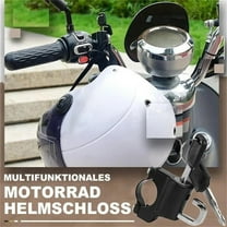 Universal Heavy Duty Metal Motorcycle Helmet Lock Anti-Theft Handlebar Mount Durable Safety Bike Accessories for Outdoor Riding Protection