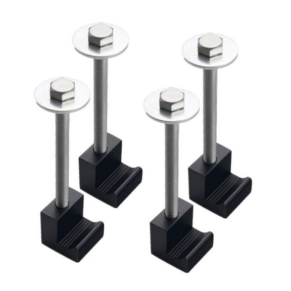 Universal Heavy Duty Premium Aluminum Tool Box Tie Down J Hook Crossover Toolbox Pickup 4 PCS