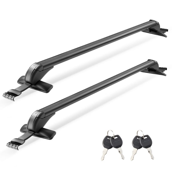 Universal Heavy Duty Roof Rack Cross Bars for Naked Roofs - 165 LBS Capacity 43.3-44.5 inch 2pcs