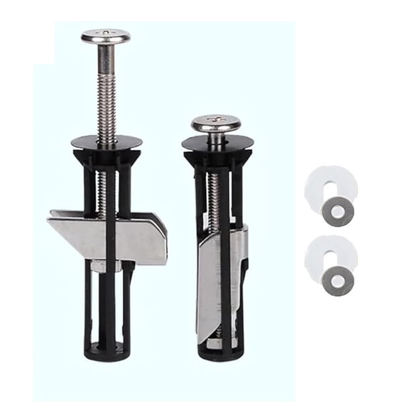 Universal Heavy Duty Toilet Seat Fastener Bolt Kit, Toilet Seat Screws Replacement Kit, Easy To Install 2 Pack Toilet Seat Fixing Hardware