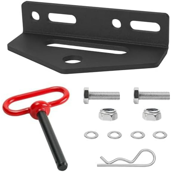 Universal Heavy Duty Zero Turn Trailer Hitch and 1/2'' Hitch Pin5mm Thick Carbon Steel Lawn Mower Trailer Hitch,Lawn Tractor Hitch with Mounting Kit(2 Carriage Bolt,2 Nuts,1R-Clip)$$