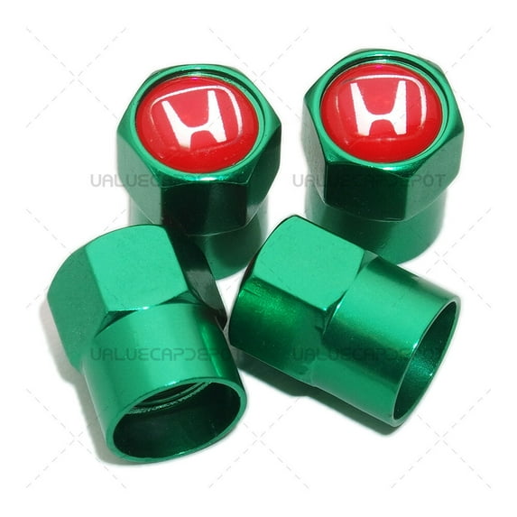 Universal Hex Red H Logo Car SUV Wheels Tire Air Valve Cap Stem Dust Cover Sport
