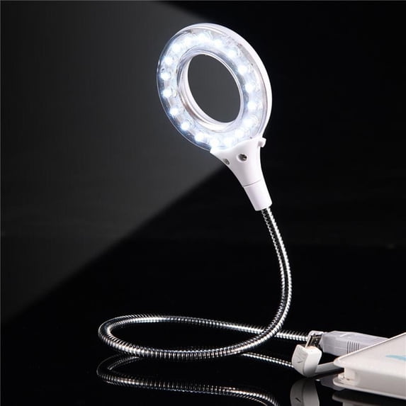 Universal High Brightness USB LED Strip Light with Magnifier for PC, Laptop, Monitor, Desk, and Reading