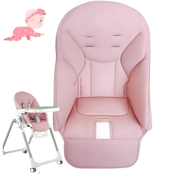 Universal High Chair Cover - Comfortable Baby Cushion - Pink