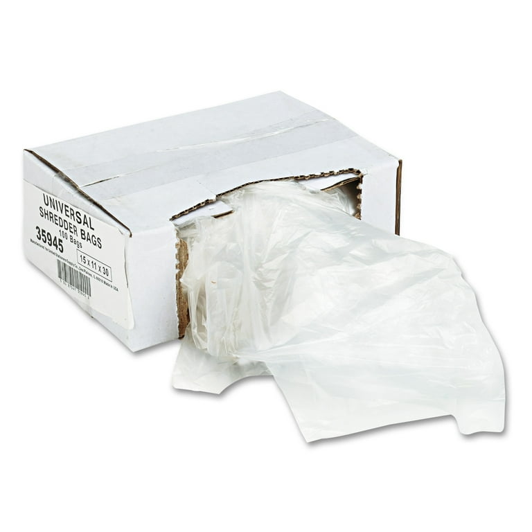 High-Density Shredder Bags, 16 gal Capacity, 100/Box High-Density Shredder Bags, 16 gal Capacity, 100/Box